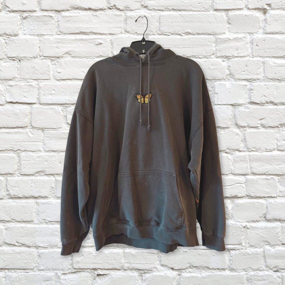Black Butterfly Detail Hoodie | Women's M